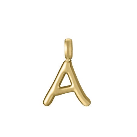Charm para colgante VICEROY Letra A - Acero IP Dorado Sra Fashion - 15200M01012A