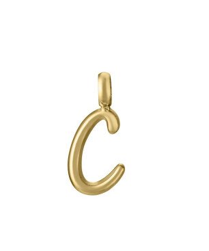 Charm para colgante VICEROY Letra C - Acero IP Dorado Sra Fashion - 15200M01012C