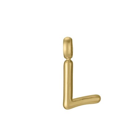 Charm para colgante VICEROY Letra L - Acero IP Dorado Sra Fashion - 15200M01012L