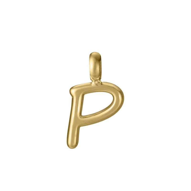 Charm para colgante VICEROY Letra P - Acero IP Dorado Sra Fashion - 15200M01012P