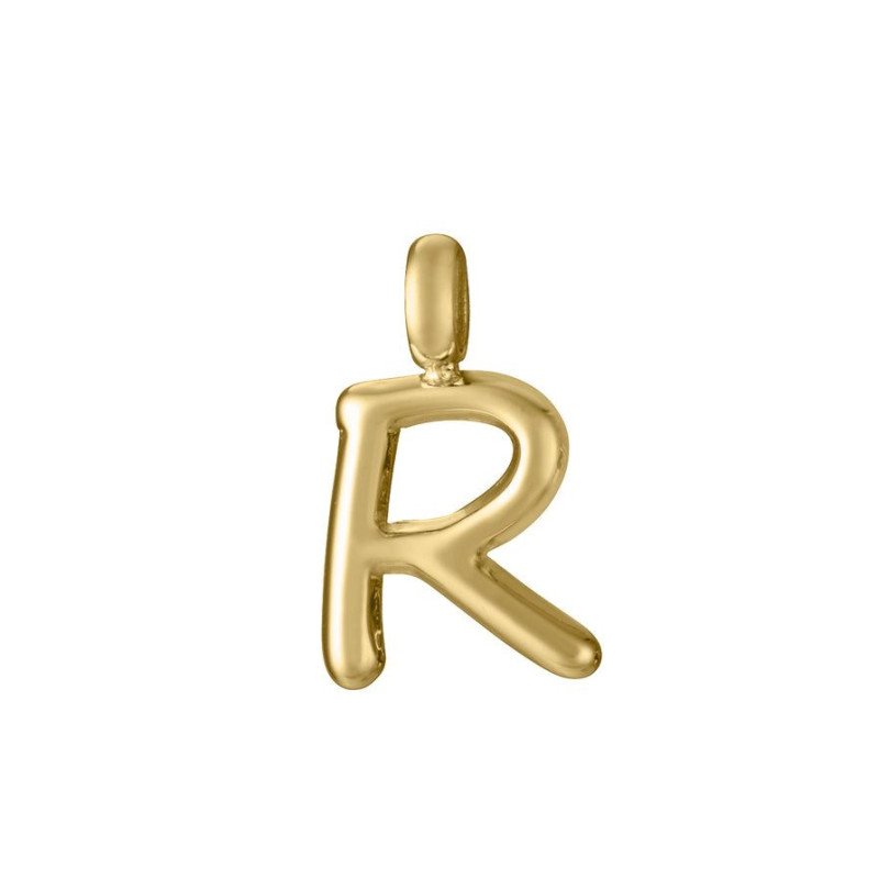 Charm para colgante VICEROY Letra R - Acero IP Dorado Sra Fashion - 15200M01012R