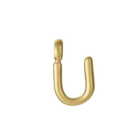Charm para colgante VICEROY Letra U - Acero IP Dorado Sra Fashion - 15200M01012U