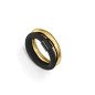 Anillo Doble VICEROY Para Mujer TALLA 14 (17,19mm) - Acero IP Dorado y Negro Sra Fashion - 14347A01410 Anillo Doble VICEROY Para Mujer TALLA 14 (17,19mm) - Acero IP Dorado y Negro Sra Fashion - 14347A01410
