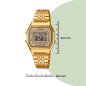 Reloj CASIO Vintage Unisex - Digital Iconic Brazalete de Acero IP Dorado - Esfera Dorada | LA680WEGA-9ER Reloj CASIO Vintage Unisex - Digital Iconic Brazalete de Acero IP Dorado - Esfera Dorada | LA680WEGA-9ER