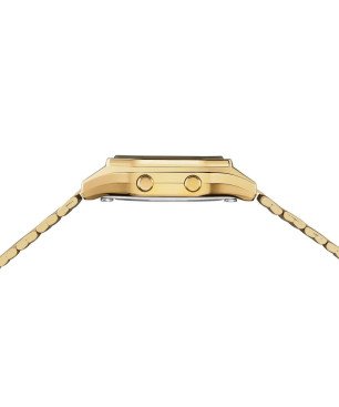 Reloj CASIO Vintage Unisex - Digital Iconic Brazalete de Acero IP Dorado - Esfera Dorada | LA680WEGA-9ER
