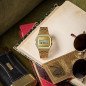 Reloj CASIO Vintage Unisex - Digital Iconic Brazalete de Acero IP Dorado - Esfera Dorada con Acentos Verdes | A158WEGV-9AEF