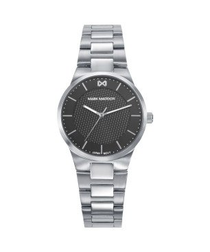 Reloj MARK MADDOX Para Mujer - Brazalete de Acero con Esfera Negra 5 ATM - MM1031-57