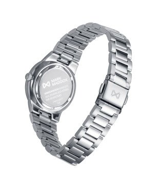 Reloj MARK MADDOX Para Mujer - Brazalete de Acero con Esfera Negra 5 ATM - MM1031-57