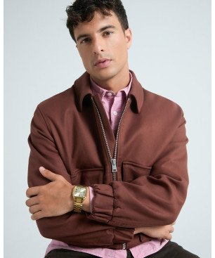 Reloj MARK MADDOX Alfama Hombre - Brazalete Acero IP Dorado con Esfera Oro - Números Romanos | 3 ATM | HM0153-22