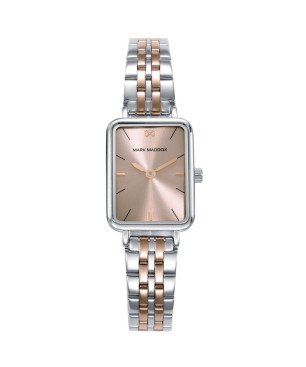 Reloj MARK MADDOX Para Mujer - Caja y Brazalete Bicolor Acero e IP Rosa con Esfera Rosa - MM1026-77