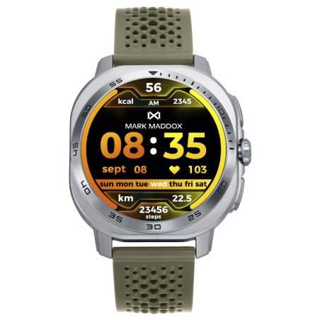 Smartwatch MARK MADDOX Unisex - Caja de Metal con Correa de Silicona Verde - HS2008-80