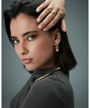 Anillo VICEROY Para Mujer - Hélice de Acero e IP Dorado | TALLA 12 (16,55mm) 15197A01212