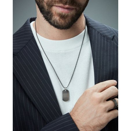 Collar VICEROY Para Hombre - Colgante de Placa Acero Sr Fashion - 75432C01000