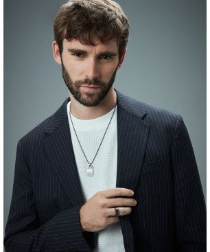 Collar VICEROY Para Hombre - Colgante de Placa Acero Sr Fashion - 75432C01000