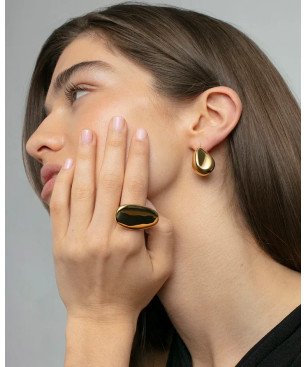 Anillo VICEROY de mujer de acero Ip dorado plano 14293A01212