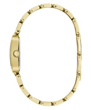 Reloj GUESS Para Mujer ISLA - Caja y Brazalete de Acero Dorado con Esfera Plateada 3 Agujas - GW0865L2