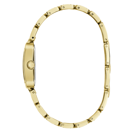 Reloj GUESS Para Mujer ISLA - Caja y Brazalete de Acero Dorado con Esfera Plateada 3 Agujas - GW0865L2