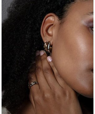 Pendientes VICEROY 14192E01019 Tres Aros Abiertos con Cristales Tres Tonos Mujer