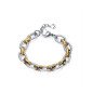 Pulsera VICEROY Mujer Colección Laura Escanes - Cadena de Eslabones de Acero Bicolor e IP Dorado | 17,5 +2 cm | 75363P01019