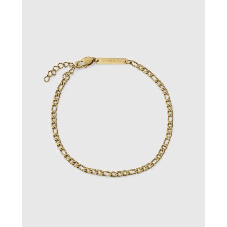 Pulsera VICEROY de hombre de acero Ip dorado cadena 14340P01012