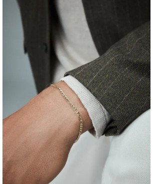 Pulsera VICEROY de hombre de acero Ip dorado cadena 14340P01012