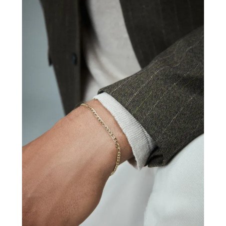 Pulsera VICEROY de hombre de acero Ip dorado cadena 14340P01012