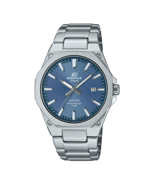 Reloj Casio EDIFICE Para Hombre - Analógico de 3 Manecillas Acero con Bisel Octogonal y Esfera Azul - EFR-S108D-2AVUEF