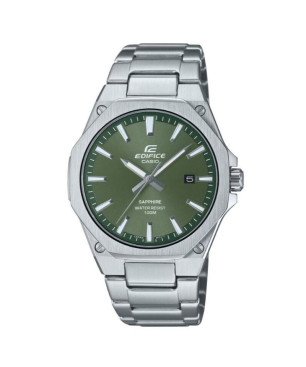 Reloj Casio EDIFICE Para Hombre - Analógico de 3 Manecillas Acero con Bisel Octogonal y Esfera Verde - EFR-S108D-3AVUEF
