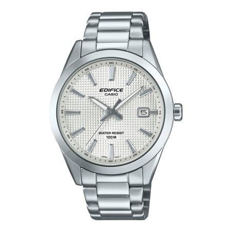 Reloj Casio EDIFICE Para hombre - Acero Inoxidable con Esfera Blanca y Calendario - 3 Manecillas - EFV-160D-7AVEF