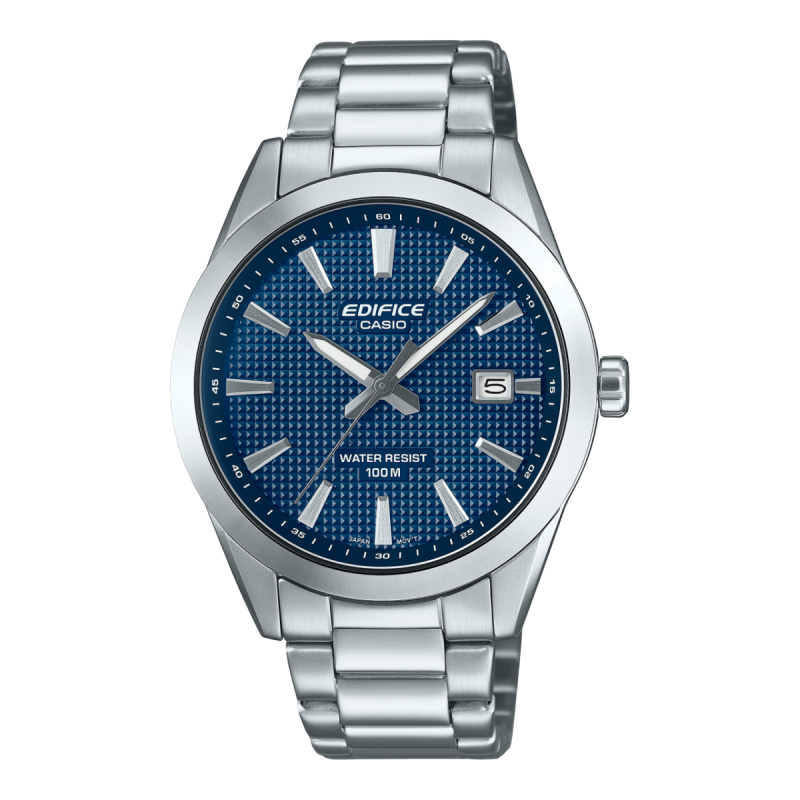Reloj Casio EDIFICE Para hombre - Acero Inoxidable con Esfera Azul y Calendario - 3 Manecillas - EFV-160D-2AVEF Reloj Casio EDIFICE Para hombre - Acero Inoxidable con Esfera Azul y Calendario - 3 Manecillas - EFV-160D-2AVEF