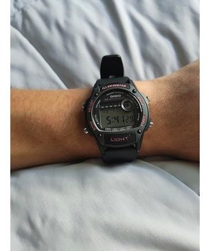 Reloj CASIO Digital Medio con LED Automática y Correa Bio-Resina – 5 BAR W-220H-1A2VEF