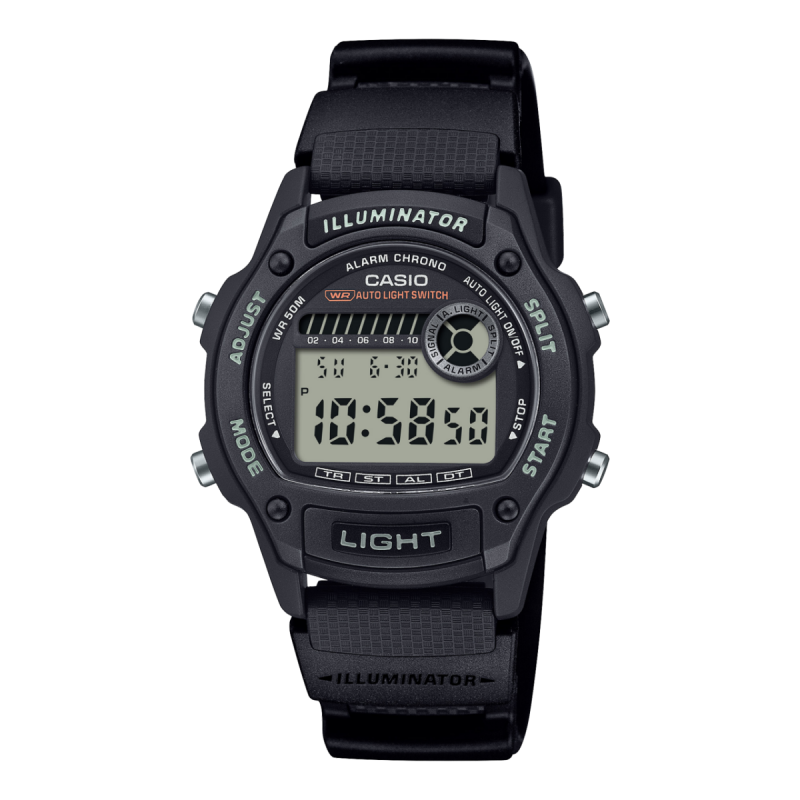 Reloj CASIO Digital Medio con LED Automática y Correa Bio-Resina – 5 BAR W-220H-1AVEF Reloj CASIO Digital Medio con LED Automática y Correa Bio-Resina – 5 BAR W-220H-1AVEF