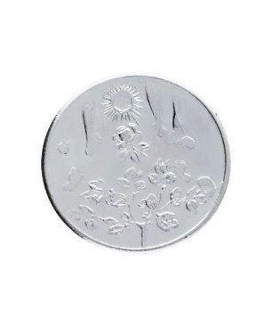 Estuche de Arras Matrimoniales con Bandeja Plateada (14x8 cm) |  Arras de Boda 04068