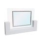 Placa de Aluminio con Soporte de Madera Blanca (27x19cm) y Cristal – Incluye Estuche | 12975-E Placa de Aluminio con Soporte de Madera Blanca (27x19cm) y Cristal – Incluye Estuche | 12975-E