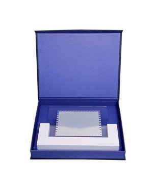 Placa de Aluminio con Soporte de Madera Blanca (27x19cm) y Cristal – Incluye Estuche | 12975-E