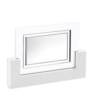 Placa de Aluminio con Soporte de Madera Blanca (27x19cm) y Cristal – Incluye Estuche | 12970-E