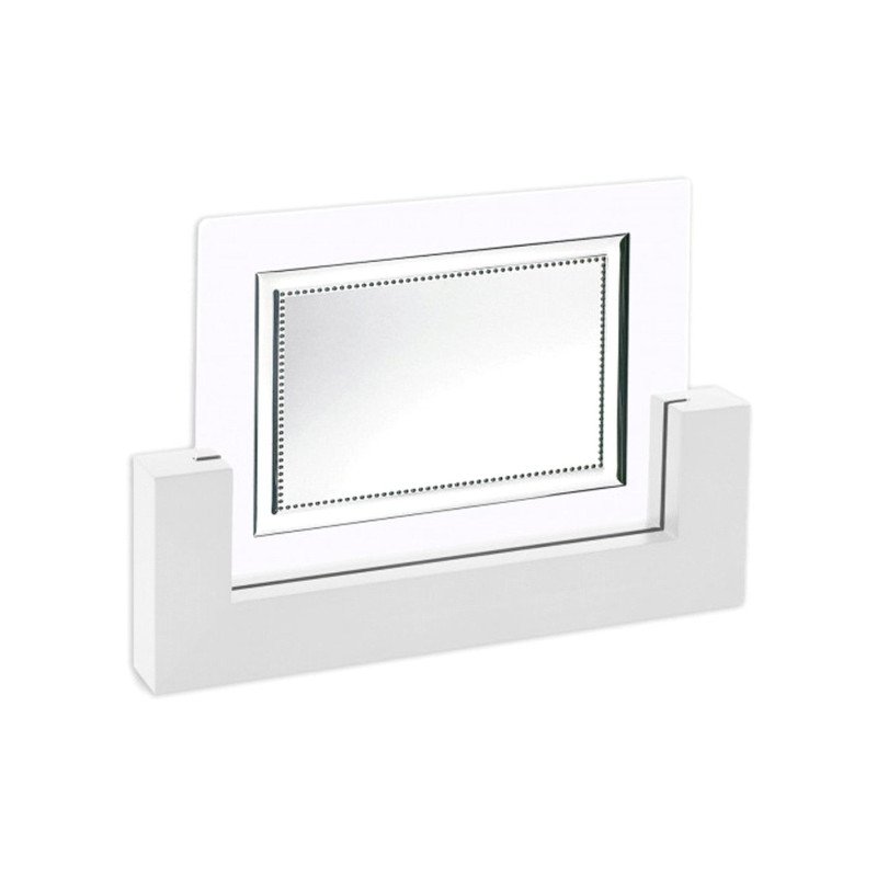 Placa de Aluminio con Soporte de Madera Blanca (27x19cm) y Cristal – Incluye Estuche | 12970-E Placa de Aluminio con Soporte de Madera Blanca (27x19cm) y Cristal – Incluye Estuche | 12970-E