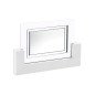 Placa de Aluminio con Soporte de Madera Blanca (27x19cm) y Cristal – Incluye Estuche | 12970-E Placa de Aluminio con Soporte de Madera Blanca (27x19cm) y Cristal – Incluye Estuche | 12970-E