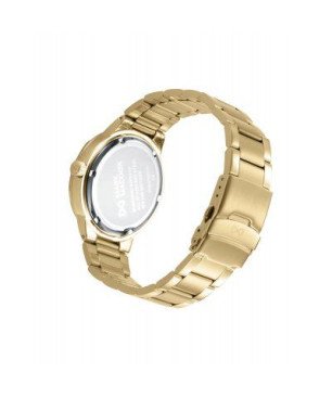 Reloj MARK MADDOX Para Hombre - Analógico Brazalete con Armis de Acero IP Dorado y Esfera Negra 10 ATM - HM0146-57