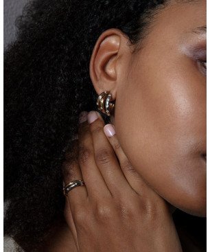 Anillo VICEROY Tres anillos de mujer enlazados de acero en tres tonos | Talla 14 (17,83mm) 14192A01419