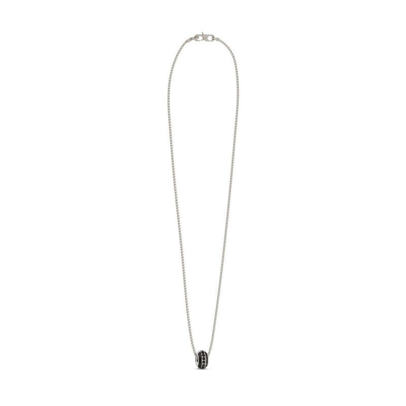 Collar GUESS Exagon Para Hombre - Cadena de Acero con Charm Hexagonal Acero e IP Negro | JUMN05086JWSTT-U