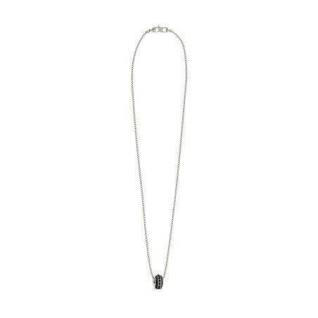 Collar GUESS Exagon Para Hombre - Cadena de Acero con Charm Hexagonal Acero e IP Negro | JUMN05086JWSTT-U