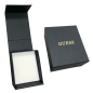 Pulsera GUESS Noir Para Hombre - Cadena Trenzada de Acero IP Dorado y Pieza Central con Parte Lacada en Negro | JUMB05109JWYGS