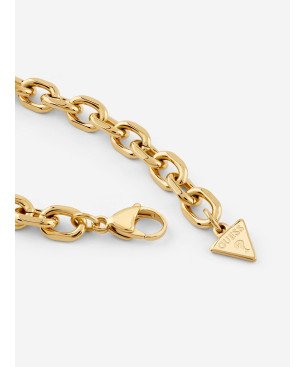 Pulsera GUESS G Crystal Para Mujer - Acero IP Dorado con Colgante G Cubierto de Piedras Sobre Fondo Madreperla | JUBB05438JWYGS