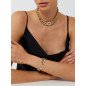 Pulsera GUESS G Crystal Para Mujer - Cadena Gruesa de Acero IP Dorado con G Cubierta de Pedrería | JUBB05433JWYGS