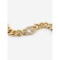 Pulsera GUESS G Crystal Para Mujer - Cadena Gruesa de Acero IP Dorado con G Cubierta de Pedrería | JUBB05433JWYGS