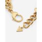 Pulsera GUESS G Crystal Para Mujer - Cadena Gruesa de Acero IP Dorado con G Cubierta de Pedrería | JUBB05433JWYGS