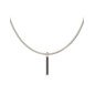Collar GUESS Noir Para Hombre - Cadena Trenzada de Acero y Pieza Central con Piedras en Negro | JUMN05098JWSTT-U