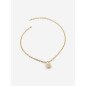 Collar GUESS My Secret Para Mujer - Cadena de Eslabones Acero IP Dorado y Candado Cubierto con Pedrería | JUBN05415JWYGT-U