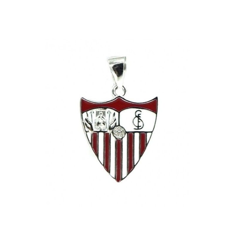 Charm Escudo Sevilla F. C - Colgante Oficial Plata de Ley Esmaltado a Color | CJ4003A
